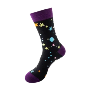 Sock Wollah – Planeten op Donkerpaars