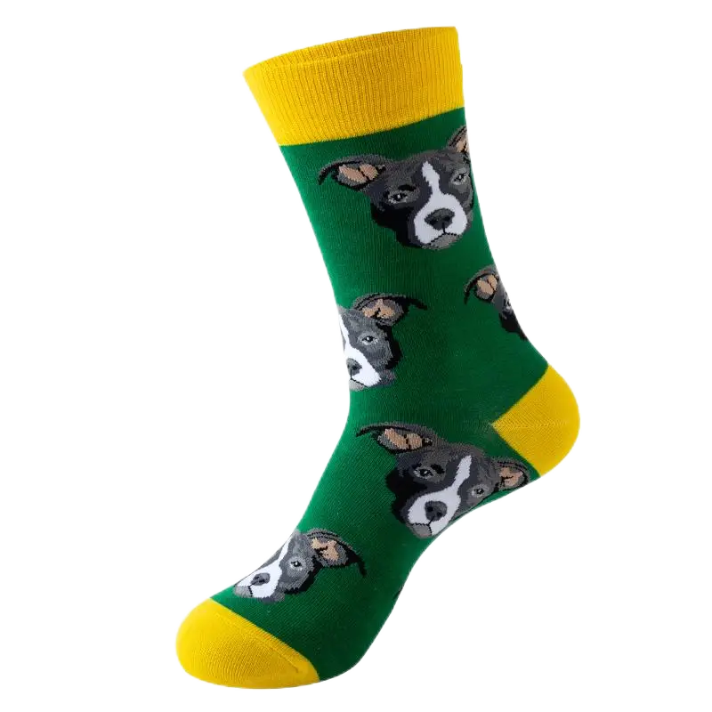Sock Wollah – Pitbull op groen Sock Wollah – Pitbull op groen