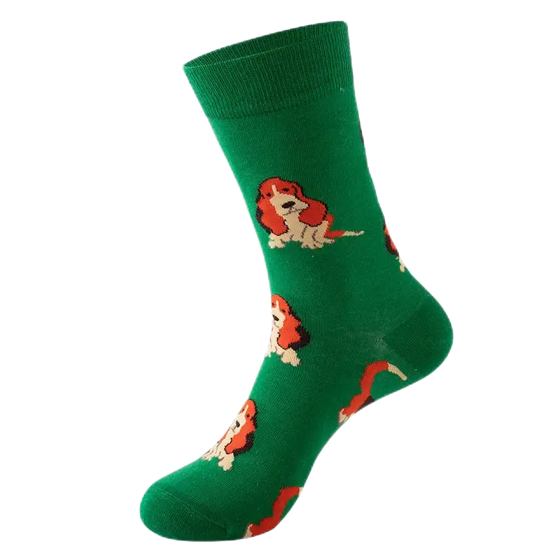 Sock Wollah – Cocker Spaniel op groen Sock Wollah – Cocker Spaniel op groen