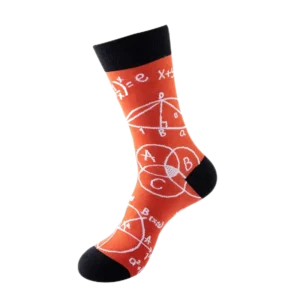 Sock Wollah – Wiskundige Formules op oranje
