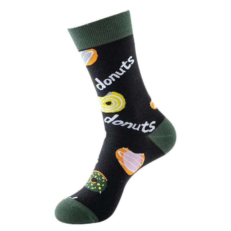 Sock Wollah – Donuts op zwart Sock Wollah – Donuts op zwart