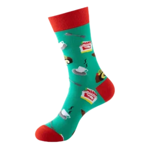 Sock Wollah – Ramen en Koffie op groen