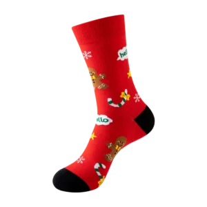 Sock Wollah – Kerst Peperkoek rood