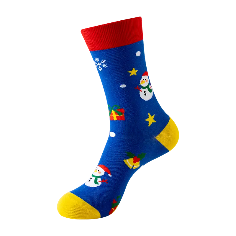 Sock Wollah – Kerst Sneeuwpop op blauw Sock Wollah – Kerst Sneeuwpop op blauw