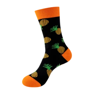 Sock Wollah – Ananas op zwart