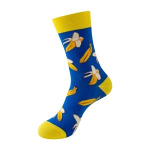 Sock Wollah – Bananen op blauw
