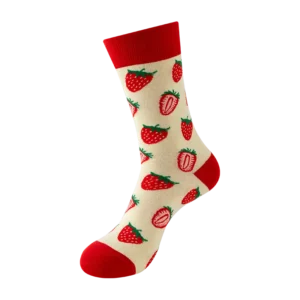 Sock Wollah – Aardbeien op creme