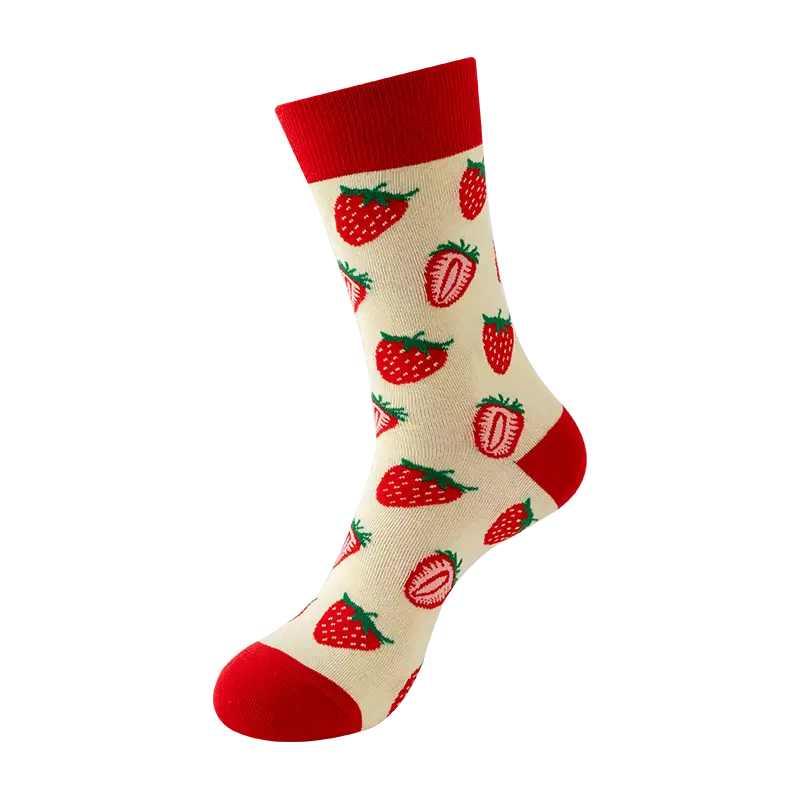 Sock Wollah – Aardbeien op creme Sock Wollah – Aardbeien op creme