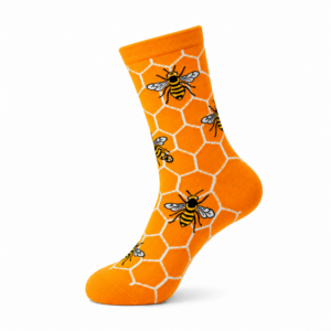 Sock Wollah &ndash; Bijen op oranje