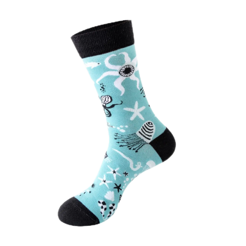 Sock Wollah – Zeewezens op Mintgroen Sock Wollah – Zeewezens op Mintgroen