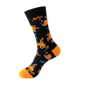 Sock Wollah – Octopussen op zwart