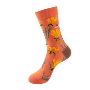 Sock Wollah – Bloemen op zalm