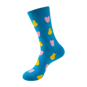 Sock Wollah – Appels en Peren op blauw