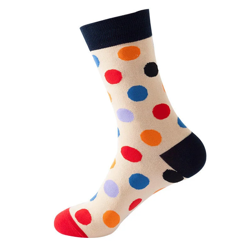 Sock Wollah – Grote Stippen op crème Sock Wollah – Grote Stippen op crème