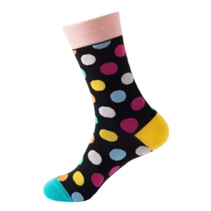 Sock Wollah – Grote Stippen op zwart