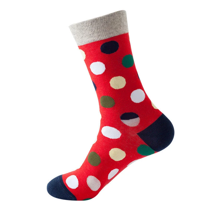 Sock Wollah – Grote Stippen op rood Sock Wollah – Grote Stippen op rood