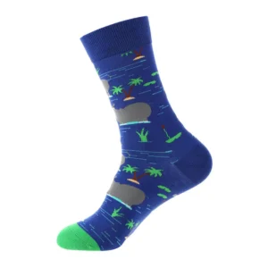Sock Wollah – Neushoorns op blauw