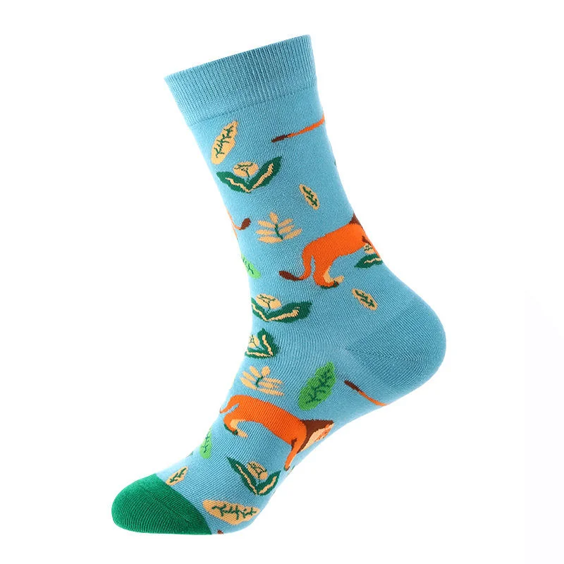 Sock Wollah – Leeuwen op lichtblauw Sock Wollah – Leeuwen op lichtblauw