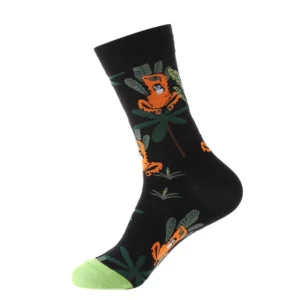 Sock Wollah – Oranje Insect op zwart