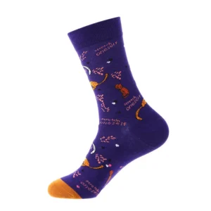 Sock Wollah – Katten op paars