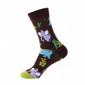 Sock Wollah – Olifanten op bruin