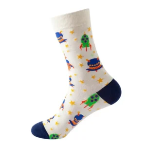 Sock Wollah – Raketten en UFO's op wit