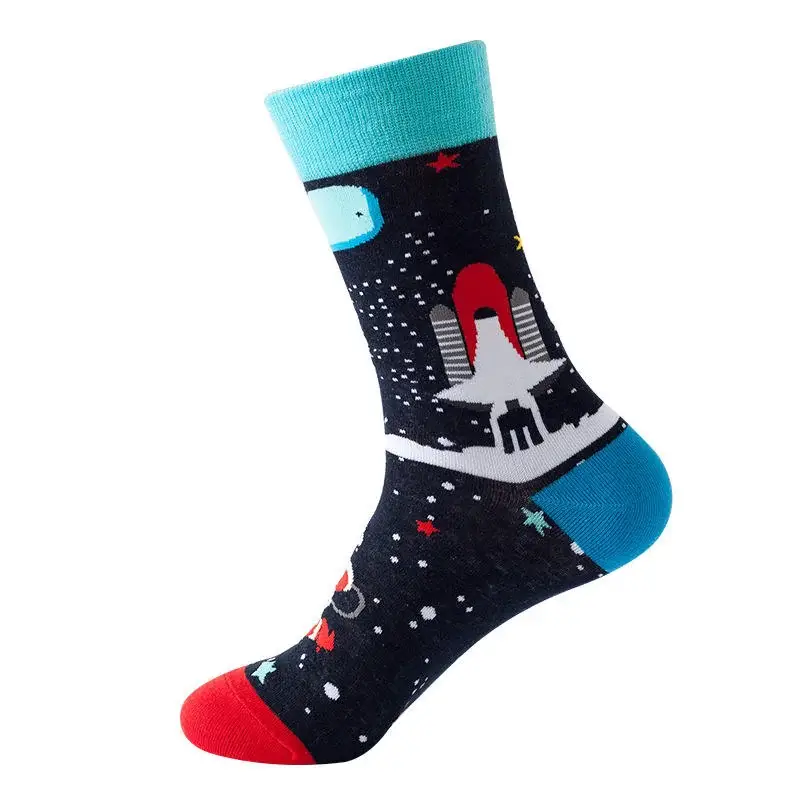 Sock Wollah – Ruimteschip op zwart Sock Wollah – Ruimteschip op zwart