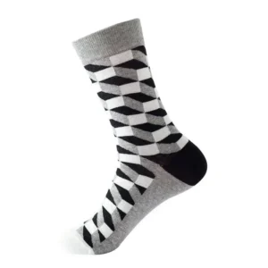 Sock Wollah – 3D Kubussen op grijs