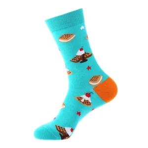 Sock Wollah – Wafels op Turquoise