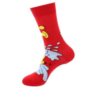 Sock Wollah – Gespoten Figuur op rood