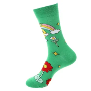 Sock Wollah – Regenboog op groen