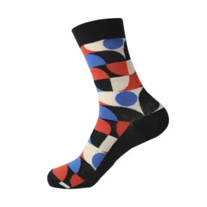 Sock Wollah – Halve Cirkels op zwart