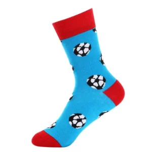 Sock Wollah – Voetballen op lichtblauw