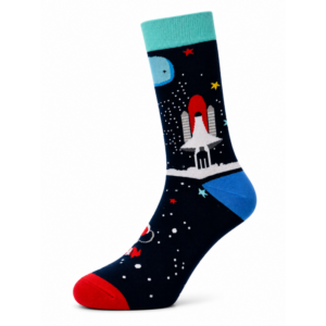 Sock Wollah – SpaceShuttle op zwart