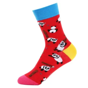 Sock Wollah – Panda's op rood