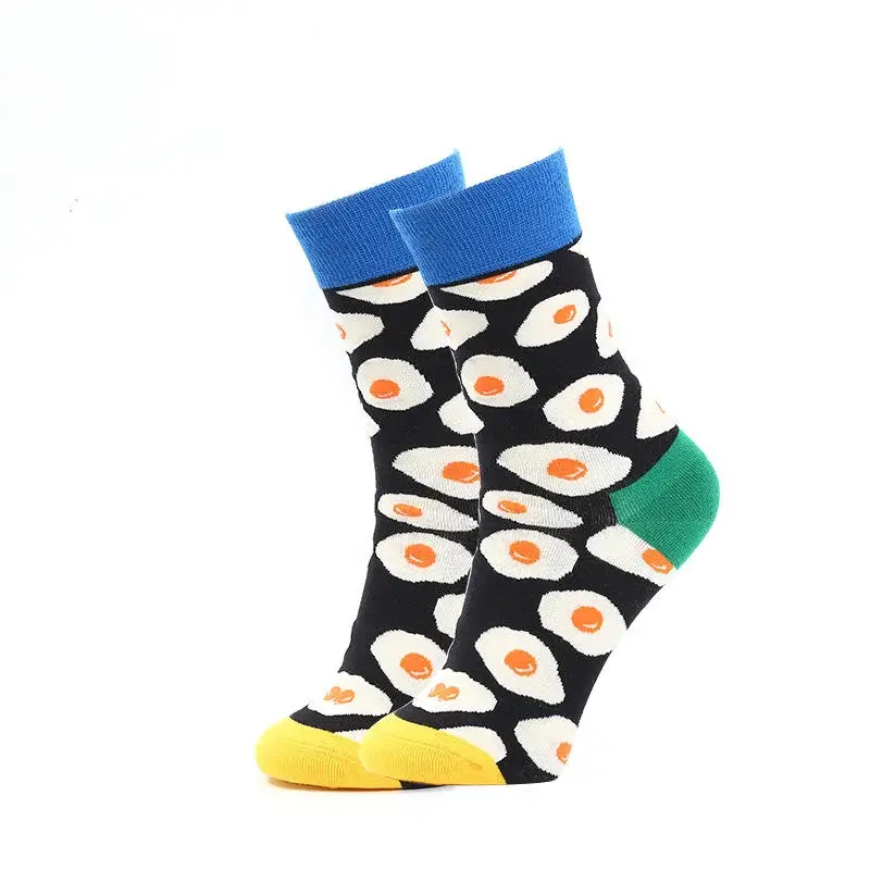Sock Wollah – Spiegeleieren op zwart Sock Wollah – Spiegeleieren op zwart