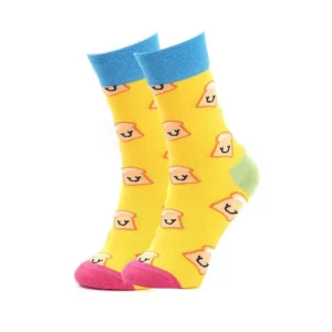 Sock Wollah – Lachende Broodjes op geel
