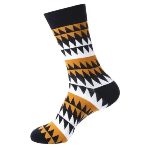 Sock Wollah – Driehoekpatroon op zwart