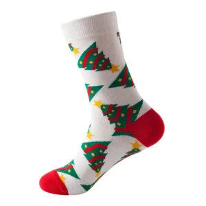 Sock Wollah – Kerstbomen op wit