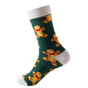 Sock Wollah – Peperkoekmannetjes op groen
