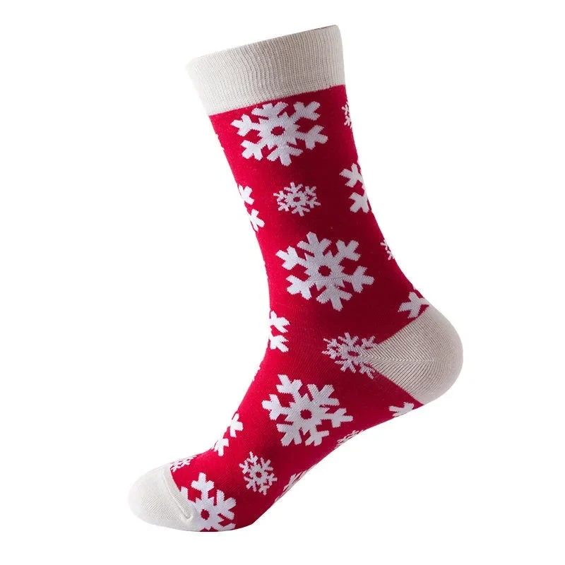 Sock Wollah – Sneeuwvlokken op rood Sock Wollah – Sneeuwvlokken op rood