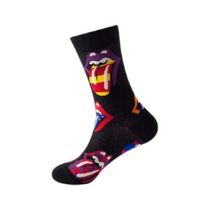 Sock Wollah – Grote Lippen op zwart