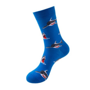 Sock Wollah – Haaien op blauw