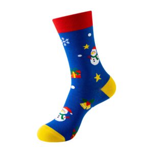 Sock Wollah – Sneeuwpoppen op blauw
