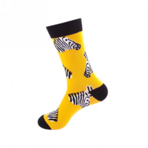 Sock Wollah – Zebra's op geel