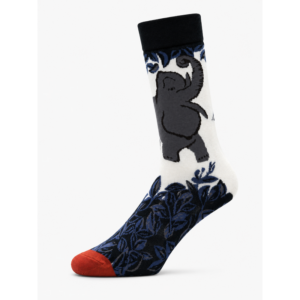 Sock Wollah – Sokken met Olifant op crème