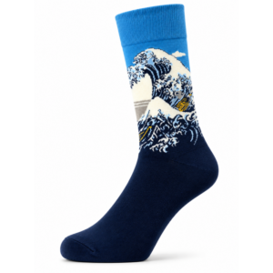 Sock Wollah – Sokken met Golven op blauw