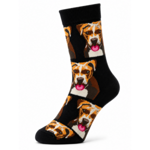 Sock Wollah – Sokken met Staffords op zwart