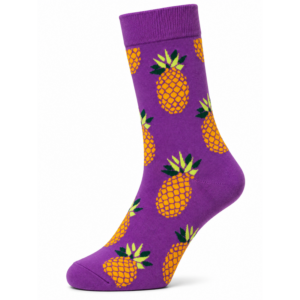 Sock Wollah – Ananas op paars