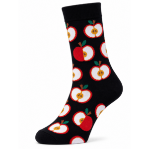 Sock Wollah – Appels, half en driekwart op zwart